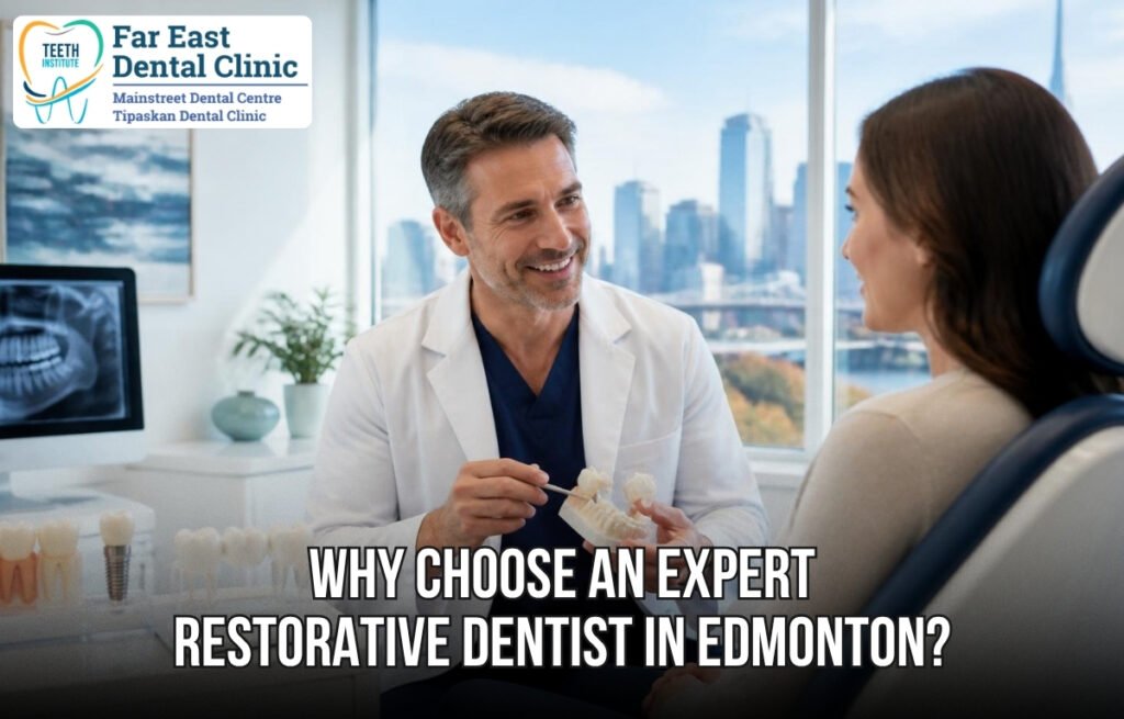 restorative dentist in Edmonton