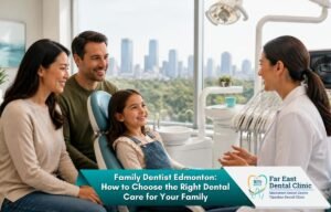 Family dentist Edmonton providing dental care for families