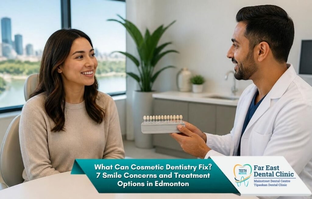 Cosmetic dentistry treatments for smile concerns in Edmonton